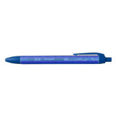 Blue Geometric Blauwe Inkt Pen (Bovenkant)