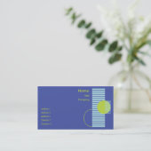 Blue Geometric - Business Visitekaartje (Staand voorkant)