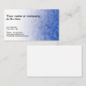 Blue geometric design visitekaartje (Voorkant / Achterkant)