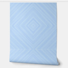 Blue Geometric Diamond Pattern Behang