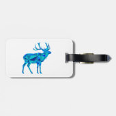 Blue Geometric Elk Bagagelabel (Achterkant horizontaal)