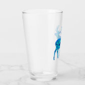 Blue Geometric Elk Glas (Rechts)