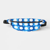 Blue Geometric Fanny Pack Heuptasje (Voorkant)