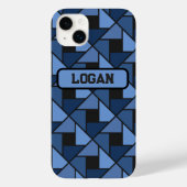 Blue Geometric Gift Phone / iPad case (Achterkant)