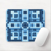 Blue Geometric Mousepad Muismat (Met muis)