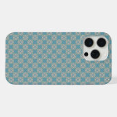 Blue Geometric Pattern iPhone Case Hoesje (Achterkant horizontaal)