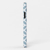 Blue Geometric Pattern iPhone, Plus en Pro hoesje  (Achterkant/rechts)
