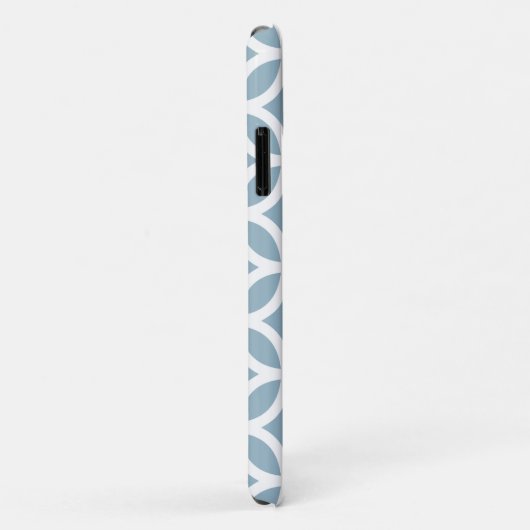 Blue Geometric Pattern iPhone, Plus en Pro hoesje (Achterkant/rechts)
