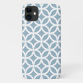 Blue Geometric Pattern iPhone, Plus en Pro hoesje (Achterkant)