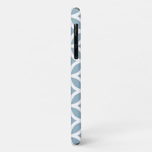 Blue Geometric Pattern iPhone, Plus en Pro hoesje (Achterkant/links)