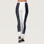 Blue Geometric Pattern Leggings  (Achterkant)