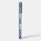 Blue Geometric Pattern Retro Style Case-Mate iPhone Case (Achterkant / Rechts)