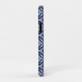 Blue Geometric Pattern Retro Style Case-Mate iPhone Case (Achterkant/rechts)