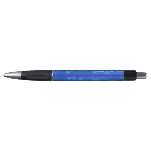 Blue Geometric Pen (Voorkant)