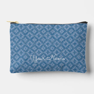 Blue Geometric Personalized Name Etui
