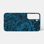 Blue Geometric Polygons Galaxy S22 Hoesjes Samsung Galaxy Hoesje (Achterkant horizontaal)