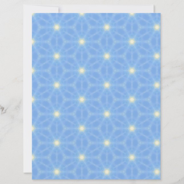 Blue Geometric Scrapbook Paper (Voorkant)