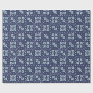 Blue Geometric shapes Pattern  Cadeaupapier