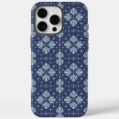 Blue Geometric shapes Pattern  Case-Mate iPhone Case (Achterkant)