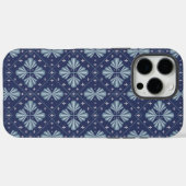 Blue Geometric shapes Pattern  Case-Mate iPhone Case (Achterkant (horizontaal))