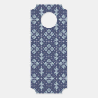 Blue Geometric shapes Pattern  Deurhanger