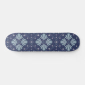Blue Geometric shapes Pattern Persoonlijk Skateboard (Horizontaal)