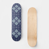Blue Geometric shapes Pattern  Persoonlijk Skateboard (Voorkant)