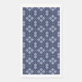 Blue Geometric shapes Pattern  Servet (Voorkant)