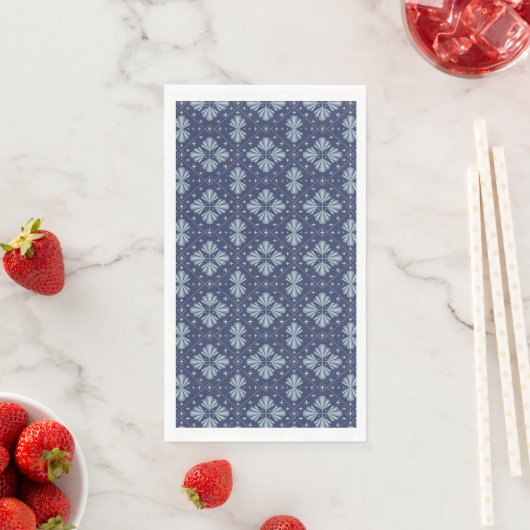 Blue Geometric shapes Pattern  Servet (Insitu)