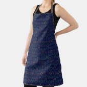 Blue Geometric Shuffle All-Over Print Schort (Insitu)