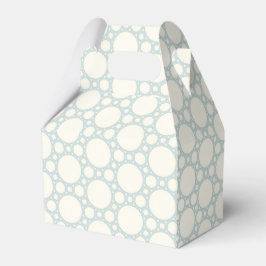 Blue Geometric Twins Party Favoriet Box Bedankdoosjes