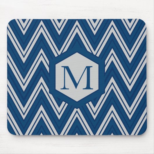 Blue Geometry Collectie Muismat (Voorkant)