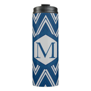 Blue Geometry Collectie Thermosbeker