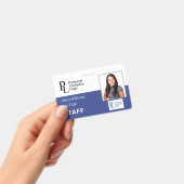 BLUE Gepersonaliseerd het Personeel van het Bedrij Badge (Handheld)