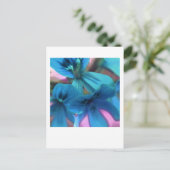 Blue Geraniums Briefkaart (Staand voorkant)