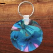 Blue Geraniums Sleutelhanger (Voorkant)