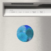 Blue Gerbera Daisy Flower koelkast Magnet (Insitu (Vaatwasser))