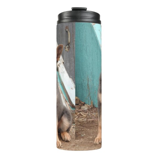 Blue German Shepherd Puppy Thermosbeker (Voorkant)