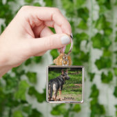 Blue German Shepherd Sleutelhanger (Hand)