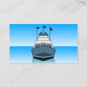 Blue Gevist Boat Charter Services Gids Varen Visitekaartje (Achterkant)