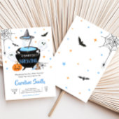 Blue Ghost Halloween Baby gaat Baby shower brouwen Kaart