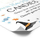 Blue Ghost Halloween Raad hoeveel spel Poster (Hoek)