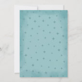 Blue Ghost Little Boo Verjaardagsfeestje Halloween Kaart (Achterkant)