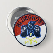 Blue Ghost pin Ronde Button 7,6 Cm (Voorkant /achterkant)