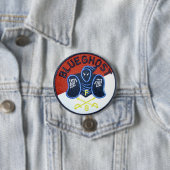 Blue Ghost pin Ronde Button 7,6 Cm (In situ)