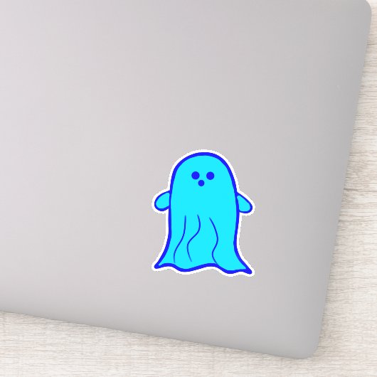 Blue Ghost Sticker (Detail)