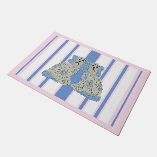 Blue Ginger Jar Jars Magnolia Staffordshire Dogs Deurmat (Schuin)