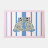 Blue Ginger Jar Jars Magnolia Staffordshire Dogs Deurmat (Voorkant)