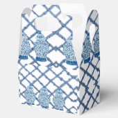 Blue Ginger Jar Jars Ribbon Party Favor Box Bedankdoosjes (Geopend)