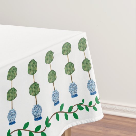 Blue Ginger Jars Jar Topiary Vine Tablecloth Tafelkleed (Voorbeeld)